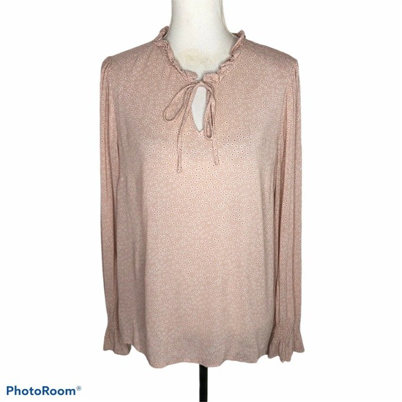 Boden Tops - Boden 12 Melissa Ruffle Neck Blouse Daisy Print